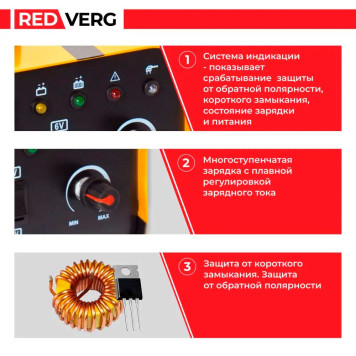 Устройство зарядное инверторного типа REDVERG RD-IC10N-8