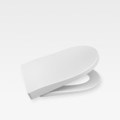 Armani Roca Baia Сиденье лакированное с механизмом плавного опускания, цвет: off-white. 7.801C.3.291.B