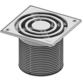 TECEdrainpoint S Базовая решетка 150х150 мм с фиксаторами, с монтажным элементом, сталь. 3660010