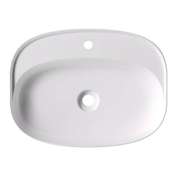 Alice Form Oval Раковина 60x45х12см., накладная, 1 отв., цвет: белый глянцевый. 22460101-1