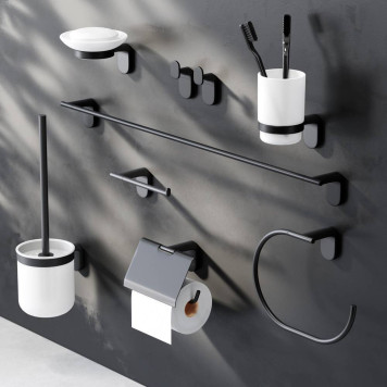 A8434222 Стеклянная мыльница с настенным держателем-1