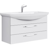 AQ Agr.01.10/2 Аллегро Тумба под умывальник подвесная, 2 ящика, белая, 1020х536х350 мм Agr.01.10/2