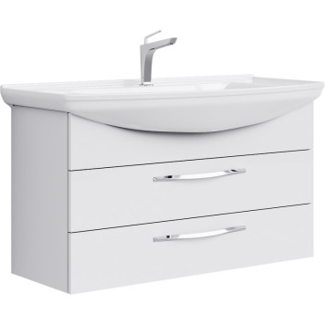 AQ Agr.01.10/2 Аллегро Тумба под умывальник подвесная, 2 ящика, белая, 1020х536х350 мм Agr.01.10/2