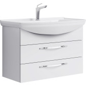 AQ Agr.01.08/2 Аллегро Тумба под умывальник подвесная, 2 ящика, белый, 865х586х485 мм Agr.01.08/2