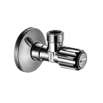 Вентиль, 1/2 / 3/8, угловой, цвет-хром