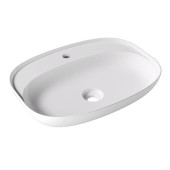 Alice Form Oval Раковина 60x45х12см., накладная, 1 отв., цвет: белый глянцевый. 22460101