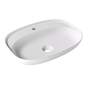 Alice Form Oval Раковина 60x45х12см., накладная, 1 отв., цвет: белый глянцевый. 22460101