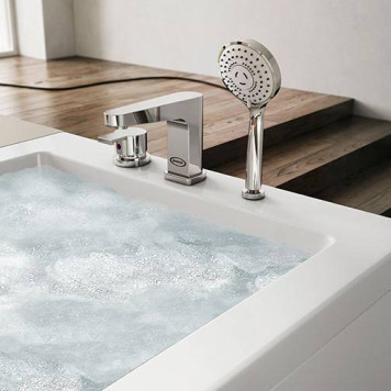 JACUZZI ENERGY Ванна с г/м 180x80x57см, без панели , смеситель, кит (форсунки, водозаборник,слив), SX, цвет белый. 9440A19A, ENE30121300-3