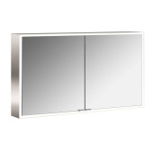 Emco Asis prime Зеркальный шкаф 120х15.2х70см., навесной, 2 дверки, 2 стекл.полки LED-подсветка сенсорн., розетка, боковые панели зеркало. 9497 060 84