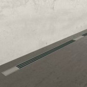 Душевой лоток BETTOSERB Slim Line 550 ; Корпус из ABS-пластика, минимальная высота монтажа 68мм
Пропускная способность до 45 л/мин, 40л/мин с сухим затвором 
Двойная дренажная система
регулируемая по высоте дизайн-вставка +/- 12мм (нерж.сталь AISI 304)
си