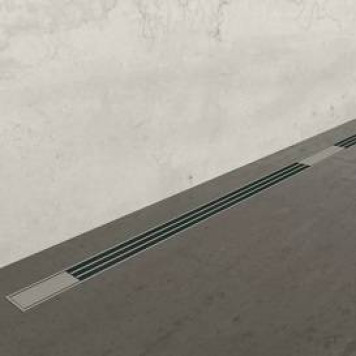 Душевой лоток BETTOSERB Slim Line 550 ; Корпус из ABS-пластика, минимальная высота монтажа 68мм Пропускная способность до 45 л/мин, 40л/мин с сухим затвором Двойная дренажная система регулируемая по высоте дизайн-вставка +/- 12мм (нерж.сталь AISI 304) си