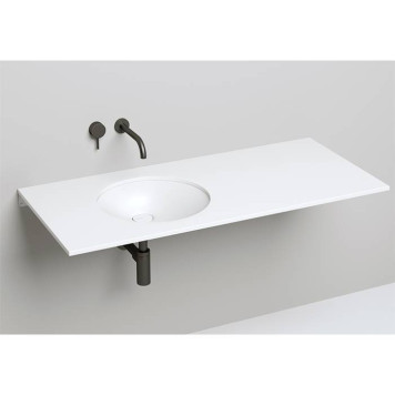Salini Marea Раковина врезная снизу 42х42х12.8cм, без отв., без перелива, S-Stone, цвет: белый матовый. 1802208M