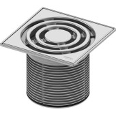 TECEdrainpoint S Базовая решетка 150х150 мм со стальной рамкой и удлинителем. 3660004