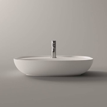Alice Form Oval Раковина 60x45х12см., накладная, 1 отв., цвет: белый глянцевый. 22460101-3