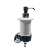 TW Bristol 108, подвесной дозатор, керамический (белый), цвет: хром. TWBR108cr