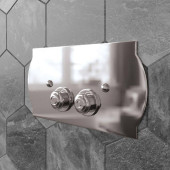 TW 300.1, клавиша смыва для бачков Geberit UP320, 33x2,5xh17, установка со смещением вправо 14мм, материал: латунь, цвет: хром. TW300.1cr