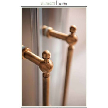 SAMO Impero 96.5-99.5х200см., R55, профиль и ручки бронза BRX, стекло прозрачное+starclean-2