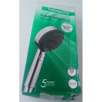 SaleHG24110000 Pulsify Select Relaxation Ручной душ Ø105 мм, 3 режима, 11.4 л/мин Sale24110000_1065