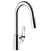 HG 71 800 000 Focus M42 Смеситель для кухни 219 мм, 2 режима, выдвижной ∩ излив 71800000