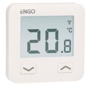 Термостат ENGO Easy комнатный накладной, с дисплеем, 2хAAA, белый