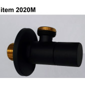 Reitano 2020M угловой кран ½ - ⅜ Matt Black 2020MMB