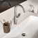 Ideal Standard Ceralife O Смеситель для раковины H21.5см., на 1 отв., с поворотным изливом, без донного клапана, цвет: хром. BE015AA