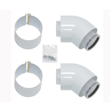 Отвод 45° 60/100 PP, 2 шт