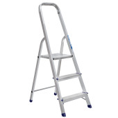 Стремянка Алюмет 3 ступени алюминиевая матовая