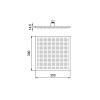 Almar Velvet Rain Верхний душ 30х30см., настенный/потолочный, 1 режим, цвет: чёрный матовый. E044278.MB
