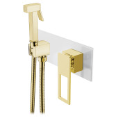 Boheme Q Гигиенический душ со смесителем и встраиваемой частью, цвет: white/gold 147-WG