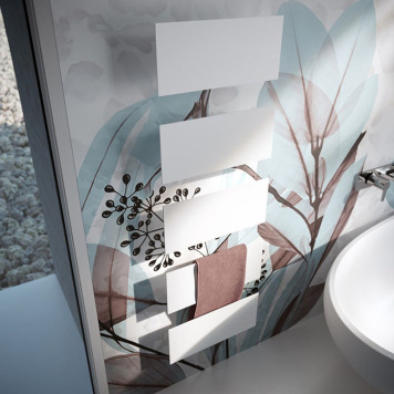 Antrax Tavoletta Полотенцесушитель 100x18Hсм., электрический, цвет: белый матовый. ECTVTL100018B/BCOR-2