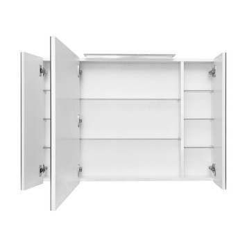 Roca Oleta Зеркальный шкаф 100х70см, c LED-светильником, цвет: белый. A857648806-1
