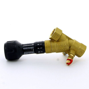 Клапан балансировочный ручной ВВ 747OT с фиксацией настройки 2 измерительных ниппеля CIMBERIO 3/4-4