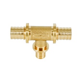 Тройник редукционный Ø20-16-20 ELSEN, латунь, CN