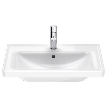 Duravit D-Neo Раковина 65х48см., накладная, с переливом, 1 отв., цвет: белый-1