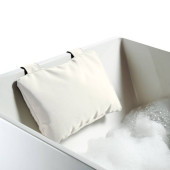 Decor Walther Loft NK Подушка для ванной 32x21см, на двух присосках, нейлон, подвесной, цвет: белый. 0952055