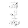 Carimali Встраиваемая часть термостатического смесителя на 2 положения