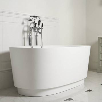 Devon Devon Dove Ванна отдельностоящая, 170.5х64.7х84.6см., White tec plus, с донным клапаном, цвет: белый-5