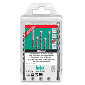 Набор буров Heller SDS-Plus 6х160 (2шт), 8x160 (2шт), 10х160 (5 пр.)