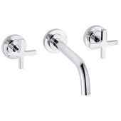 Kludi 20 144 0520 Nova Fonte Classic Смеситель для раковины 180 мм, настен., на 3 отв., 90°, Комплек 201440520