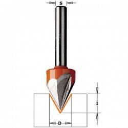 Фреза пазовая с углом 60 град. Z3 S=8 D=12,7x11 (958.001.11)