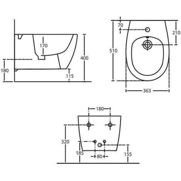 Allen Brau Fantasy Биде подвесное, цвет: белый 4.11006.20-1