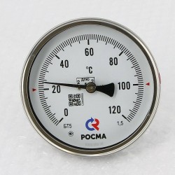Термометр Росма БТ- 51.211 100/64 (1/2 quot;, 0-120'С, 1,5)