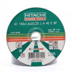 Отрезной диск по металлу Hitachi HTC-15025HR А24,14А 150х2.5х22,2 мм