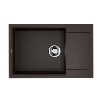 Omoikiri Sakaime 78-LB ES Кухонная мойка из Tetogranit, крыло справа, 78x22 см, цвет: espresso 4997226