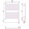 Сунержа Модус 3.0 Полотенцесушитель электрический 50x60h, прав., цвет: мат. белый 30-5701-6050