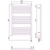 Сунержа Модус 3.0 Полотенцесушитель электрический 50x80h, прав., цвет: шампань 020-5701-8050