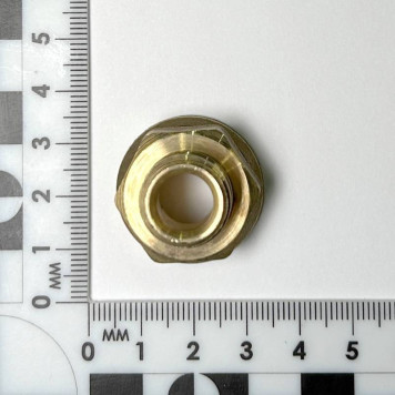 Переход резьбовой DN15х10 В 1/2 х Н 3/8 латунь никель-4