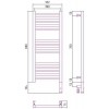 Сунержа Богема 3.0 Полотенцесушитель электрический 30x80h, прав., цвет: сатин 071-5805-8030