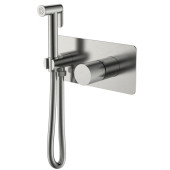 Boheme Stick Touch Гигиенический душ со смесителем и встраиваемой частью, цвет: nickel brush 127-NB.2